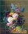 Floral still life with grapes ceramic tile mural