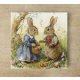 Easter rabbit - tile trivet