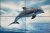 Tile mural - water world - curious dolphins 