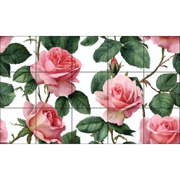 Rózsa mintás csempe