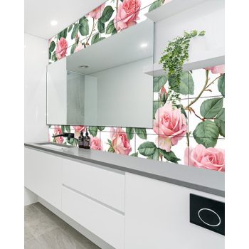 Ceramic tile mural - forget-me-not
