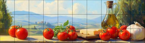 dekorcsempe toszkán csendélet mintával