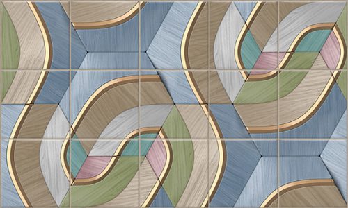 Ceramic tile mural - abstract tiles 