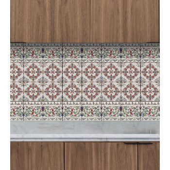 Ceramic tile mural - motif - vintage