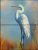 Ceramic tile mural - birds -white egret coupleJapanese 