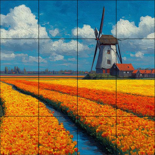 Ceramic tile mural - Paris 