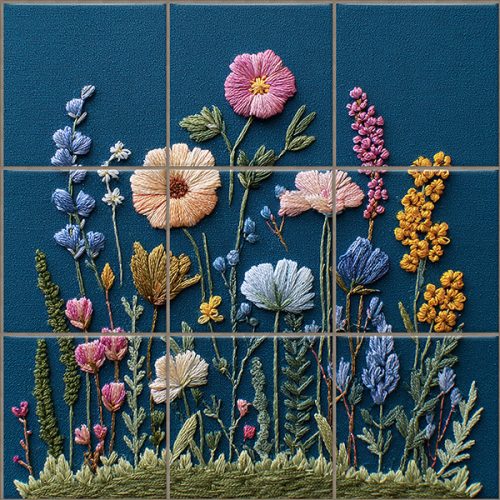 Ceramic tile mural - fruits