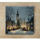 Ceramic tile mural - children playing snowball 