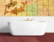 Tile mural - golden carps