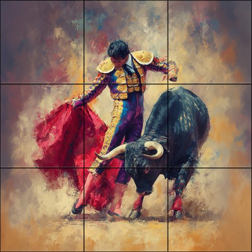 Ceramic tile mural - Danaides 