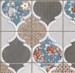 Moroccan tile mural - Turquoise 