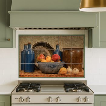 Ceramic tile mural - kitchen - kitchen still life II. 