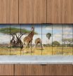 Tile mural - wildlife -giraffe 
