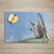 Cutting board - hedgehog with dandelion