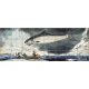 Fishing scene ceramic tile mural 
