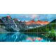 Tile mural of Moraine Lake and mountain peaks – decorative ceramic tile