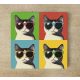 Pop art cica mintás konyhai csempe