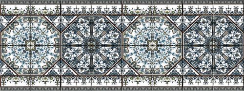 Ceramic tile mural - Villes d'azur 