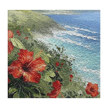 Caribbean view - kitchen set