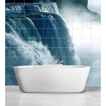 Ceramic tile mural - waterfall