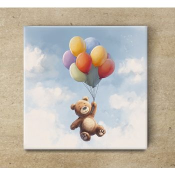 Teddy with balloons - coaster Teddy with balloons - coaster