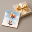 Teddy with balloons - coaster