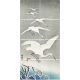 Ceramic tile mural - birds -white heronsJapanese 