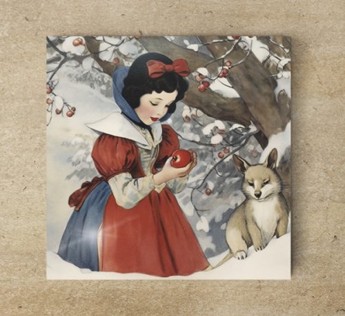 Snow White - ceramic tile trivet