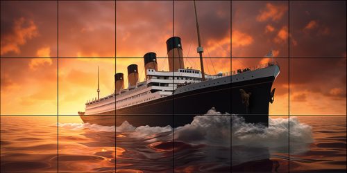 Fürdőszoba csempe Titanic