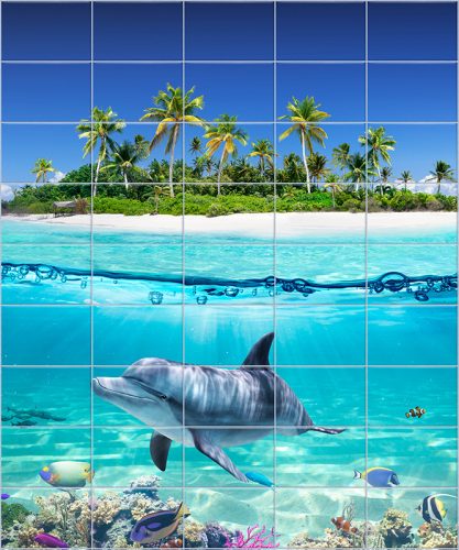 Delfines csempe