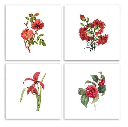Set of tiles - flowers III. 