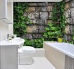 Ceramic tile mural - Ivy on stone wall