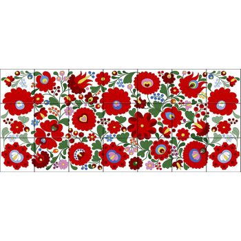 Matyó mintás csempe