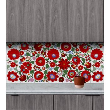 Matyó mintás csempe