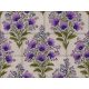 Lavender ceramic tile with purple flowers 
