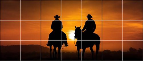 Cowboyok, western - Mozaik csempe