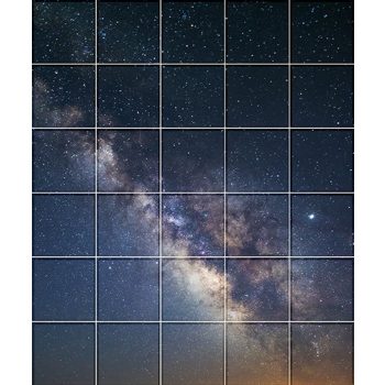 Tile mural - milky way  Tile mural - milky way