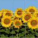 Ceramic tile mural - sunflowers 