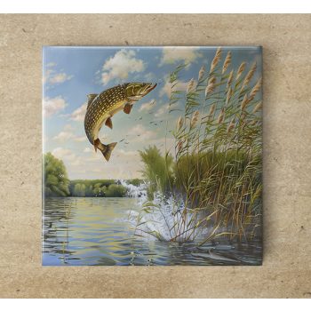Tile mural - fishes -fishing 