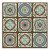 Ceramic tile mural - mandala mosaic 