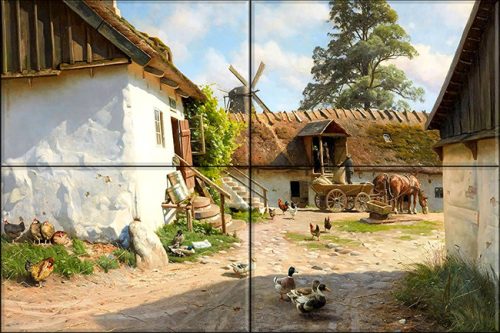 Tile mural - farm 4. 