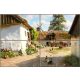 Tile mural with farmyard, poultry, horse cart and windmill