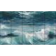 Ceramic tile mural - waves III. 