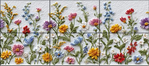 Ceramic tile mural - fruits