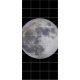 Tile mural with realistic full Moon on black background – modern decorative ceramic tile