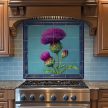 Thistle tile mural