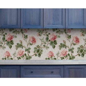 pink-roses-ceramic-tile-mural-vintage