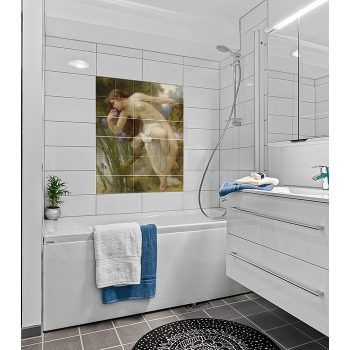 Csempekép mozaik - Az írisz - (91x76 cm)