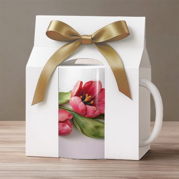 3D tulipános bögre