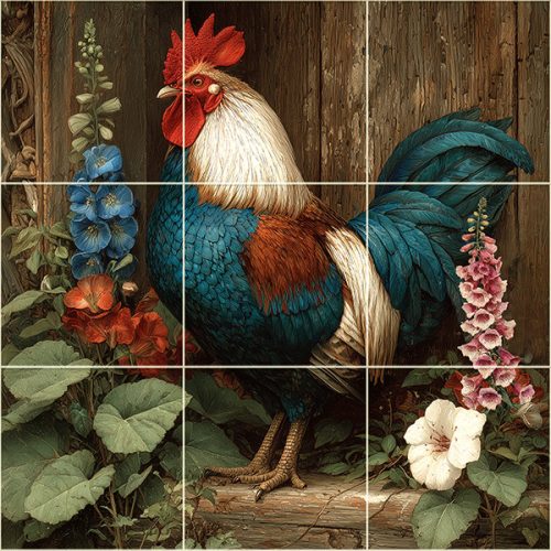 Tile mural - farm 2. 